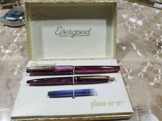 Stylo Plume Vintage Stylochap - Plume En Or 18 Carats, Style Art Déco, Avec Sa Boîte D'origine