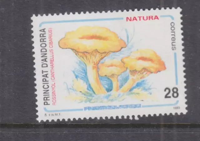 ANDORRA, SPANISH, 1993 Nature Protection, Chanterelle, 28p., mnh.