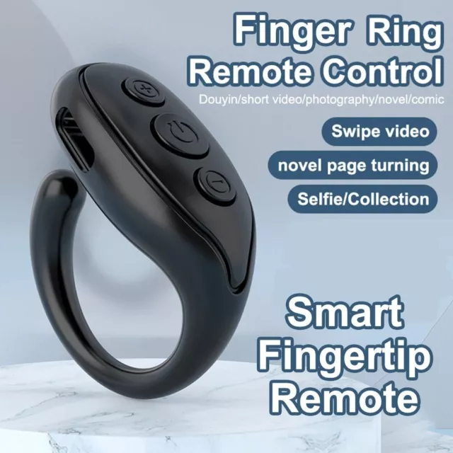 Rechargeable Wireless Bluetooth Remote Control Camera Shutter for  Android Apple