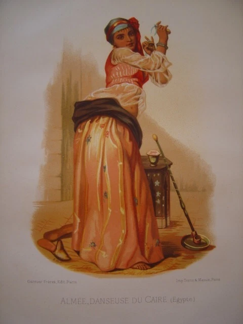 Estampe en couleurs Alphonse Lamotte d'après Emile Bayard "U
