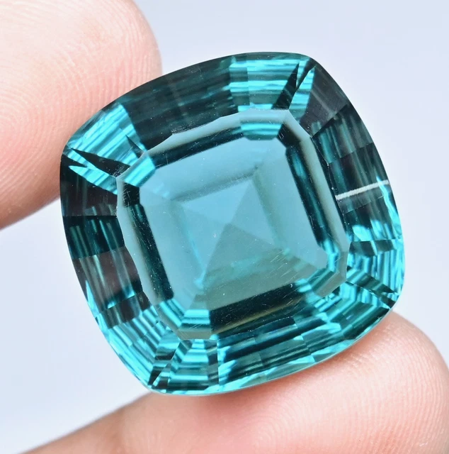 Tourmaline Paraïba Bleue Taille Coussin 6,10 Carats - Pierre Précieuse Loose Certifiée - Traitée
