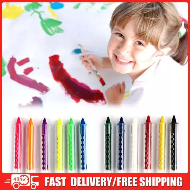 6 Colours Drawing Pencils Non-toxic DIY Face Paint Crayons Creative Makeup Props