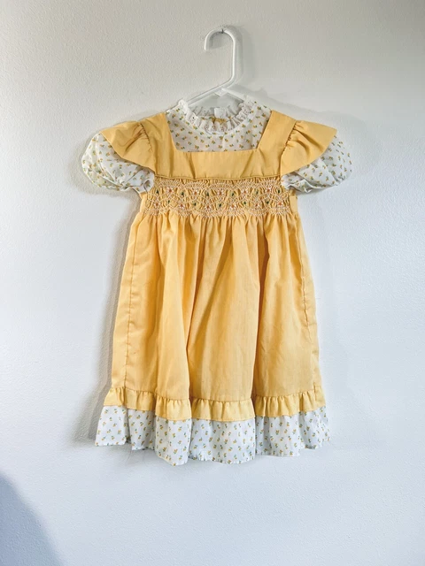 Vintage Princess Anne Smocked Girl’s Prairie Dress 6