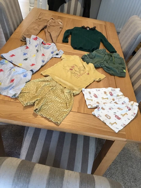Bundle of 6 Mixed Baby boy items of clothes, Age 18-24 months, TU, Mothercare