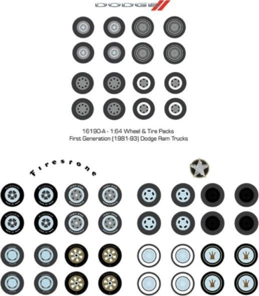 First Generation (1981-93) Dodge RAM Trucks Wheel & Tire...