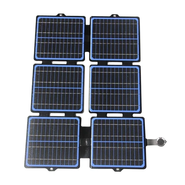 Panneau Solaire 30W Chargeur Solaire Pliable 12V avec USB/Type C 2022 Nouveau po