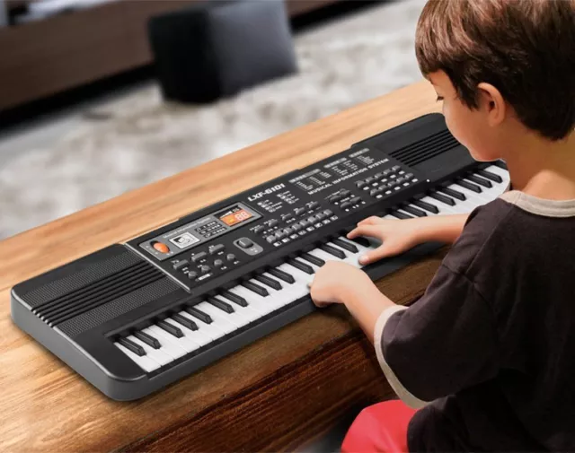 Digital 61 Tasten Keyboard E-Piano Lern Klavier 300 Sounds & Rhythmen