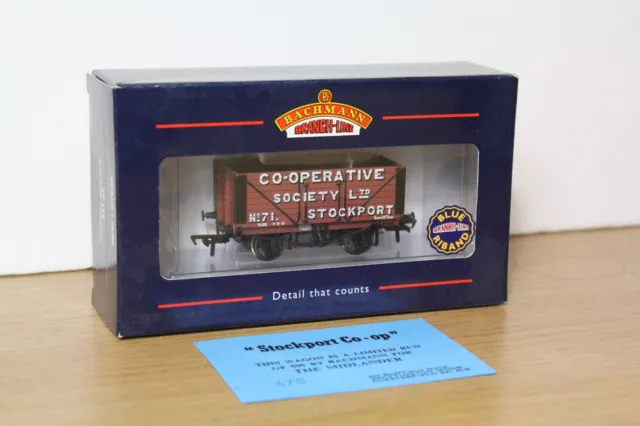 Boxed Bachmann 37-150 OO Gauge LTD ED 8 Plank End Door Wagon Co-Op Stockport