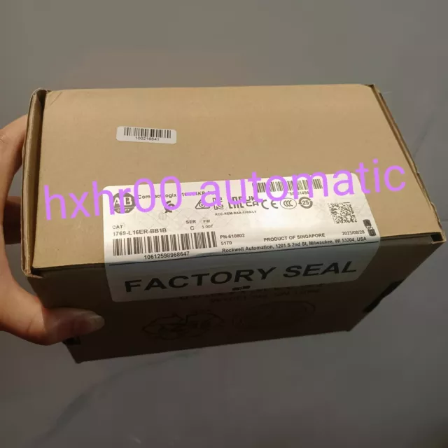 2023 New Factory Sealed AB 1769-L16ER-BB1B/C CompactLogix 384KB DI/O Controller