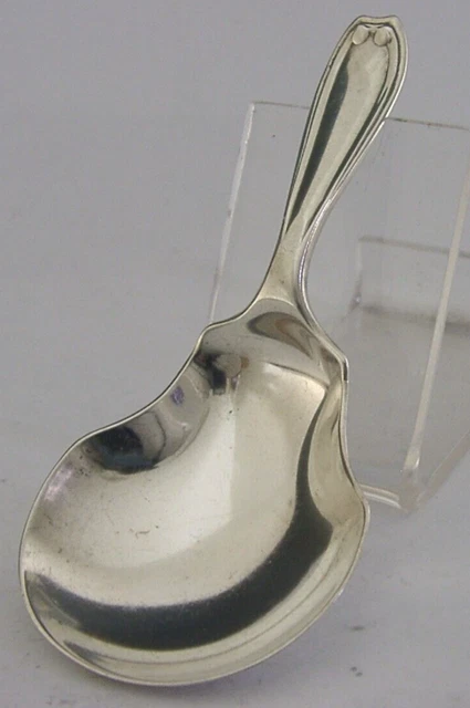 Beautiful English Solid Sterling Siver Caddy Spoon 1915 Antique