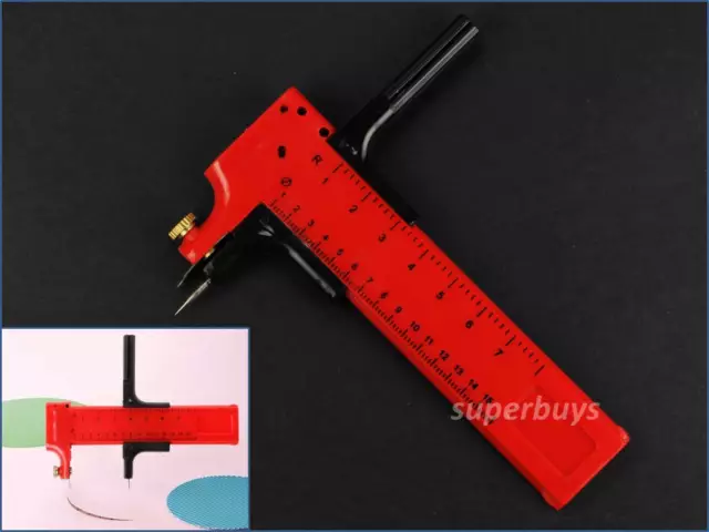 Rotary Circle Cutter Compass Cutting Tool Fabric Cardboard Rubber Leather Sewing