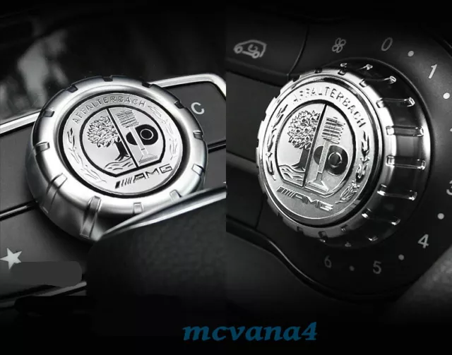 Multimedia Control Button Knob Badge Decal AMG Emblem Sticker 29mm Mercedes Benz
