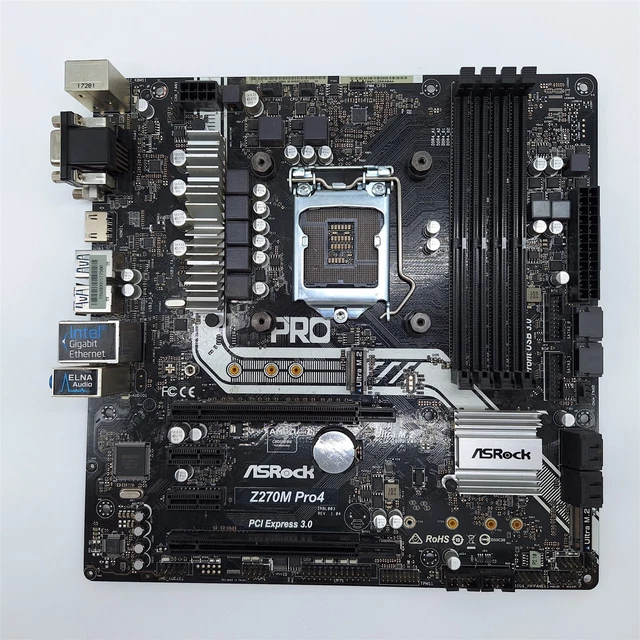 intel core i7 7700K + ASRock Z270 Pro4