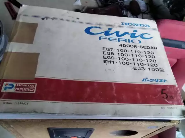 Civic Ferio Eg7Eg8Eg9Eh1 Parts List 5Th Edition