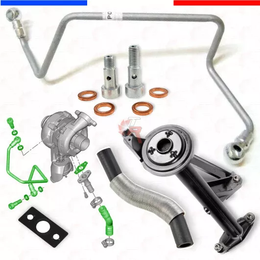 Kit montage de turbo PSA Peugeot 206 207 307 308 407 1.6 HDI 90 109 DV6 037968