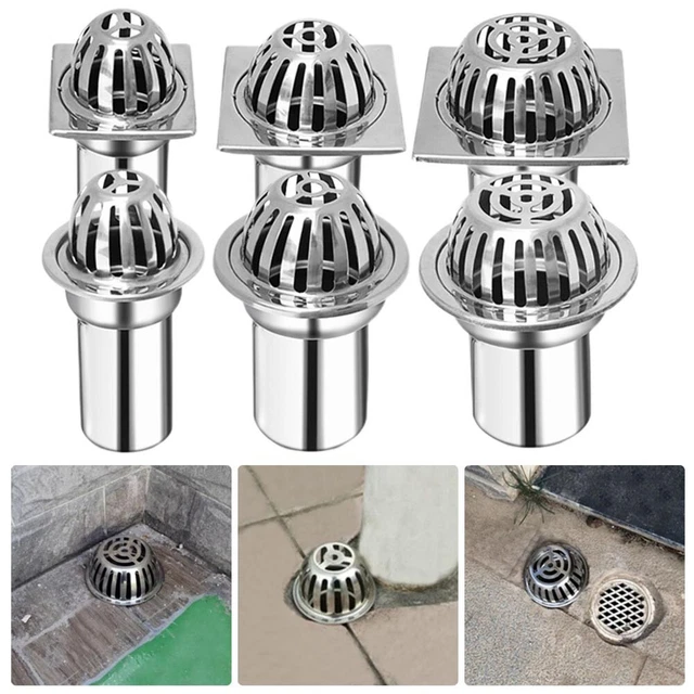 Versatile copertura scarico pavimento in acciaio inox previene intasamento facile da piantare