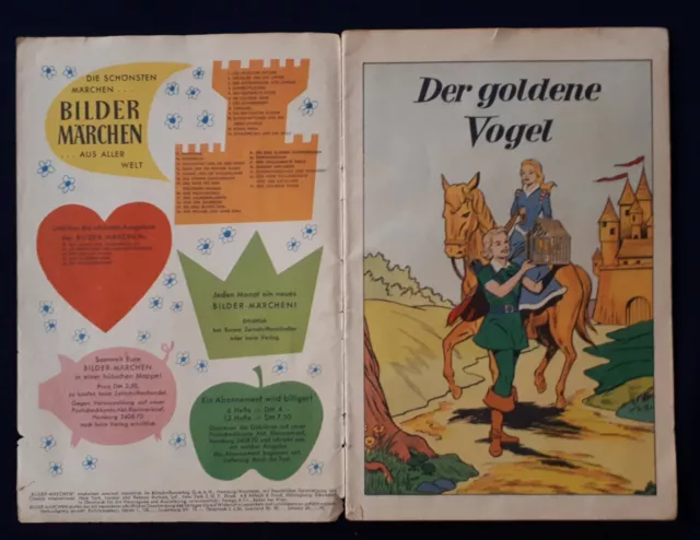 Bildermärchen * Nr.31 * Bildschriftenverlag 1957 / Der goldene Vogel / Zustand 3 3