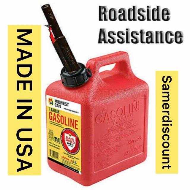 MIDWEST CAN COMPANY 1 Gallon Gas Auto Shut Off Gasoline water Fuel Car