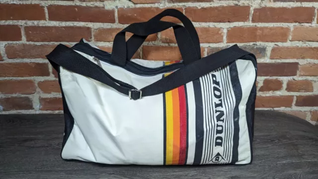 Vintage 90s Dunlop Duffle Yellow Orange Red Black Sports Gym Bag Original Vintage 90s Dunlop Duffle Yellow Orange Red Black Sports Gym Bag Original