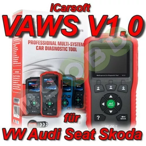 iCarsoft V1.0 Profi Diagnose für VW AUDI Seat Skoda ABS Airbag Service etc..