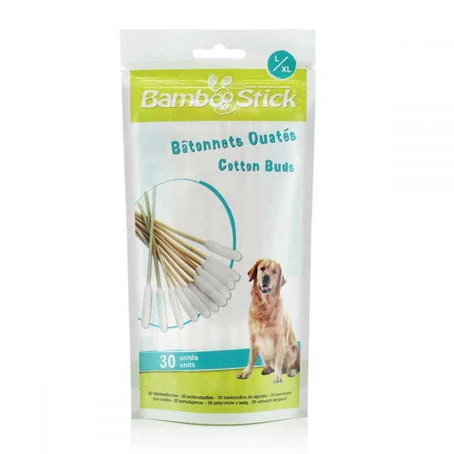 BambooStick  Paquete de 30 bastones de algodón para mascotas (BT827)