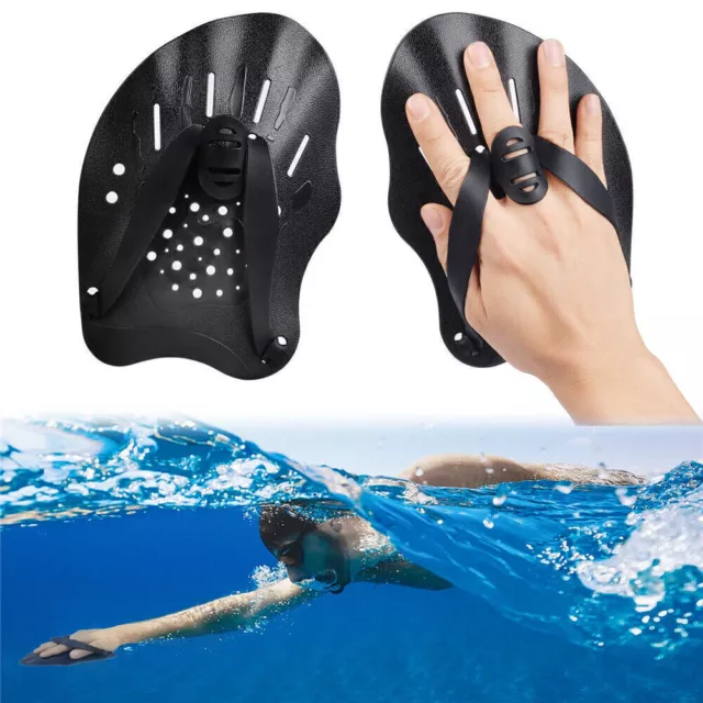 Hot Aquatic Gloves Webbed Swimming Training Hand Paddles Water Swim Paddle