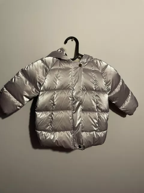Girls Lilac Metallic Padded Coat Jacket Age 9-12 Months NEXT BNWT RRP £32 11KG