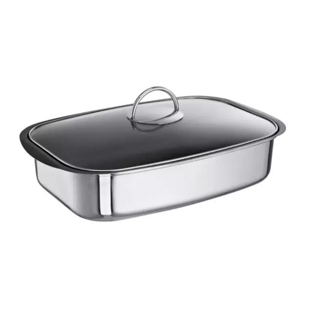 Schulte-Ufer Allzweck-Sicht-Bräter Easy, Multibräter, Edelstahl 18/10, 36cm, 6L