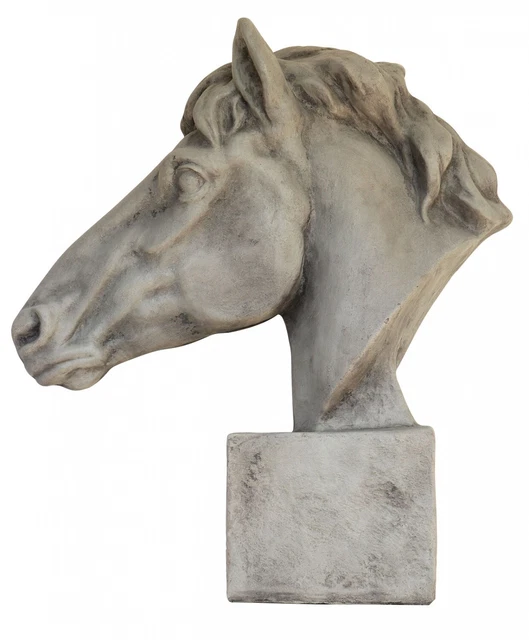 Sculpture De Jardin Couple De Chevaux En Fer - Style Antique - Aubaho - 38cm