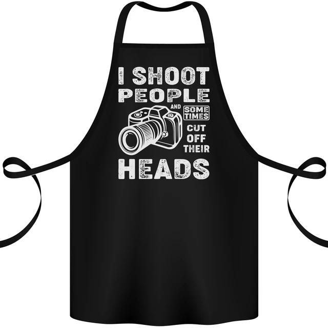 Photography I Shoot People Photographer Cotton Apron 100% Organic