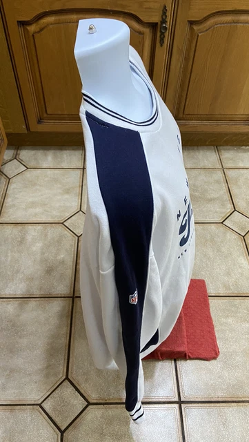 Felpa da uomo bianca New England Patriots NFL taglia XL 3