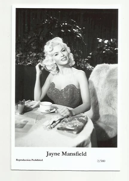 (Bx19) Jayne Mansfield Photo Card (2/580) Filmstar  Pin Up Glamour Girl