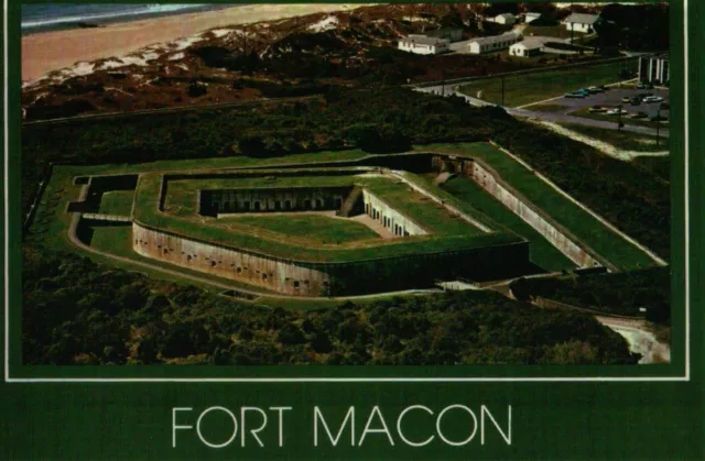 Fort Macon State Park near Atlantic Beach North Carolina, NC, Aerial -- Postcard