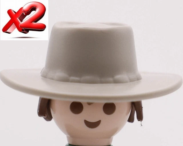 Figurine Playmobil Cowboy Western Vintage - Redingote Et Haut-de-forme Noir - État Neuf