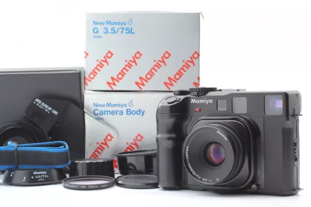 [Near MINT in Box] New Mamiya 6 Six Camera G 75mm & Auto Close UP Lens JAPAN