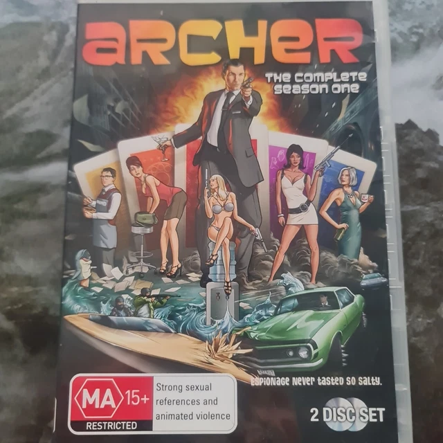 ARCHER SEASON 1 Season 2. Region 4. FREE POSTAGE. DVD 2009