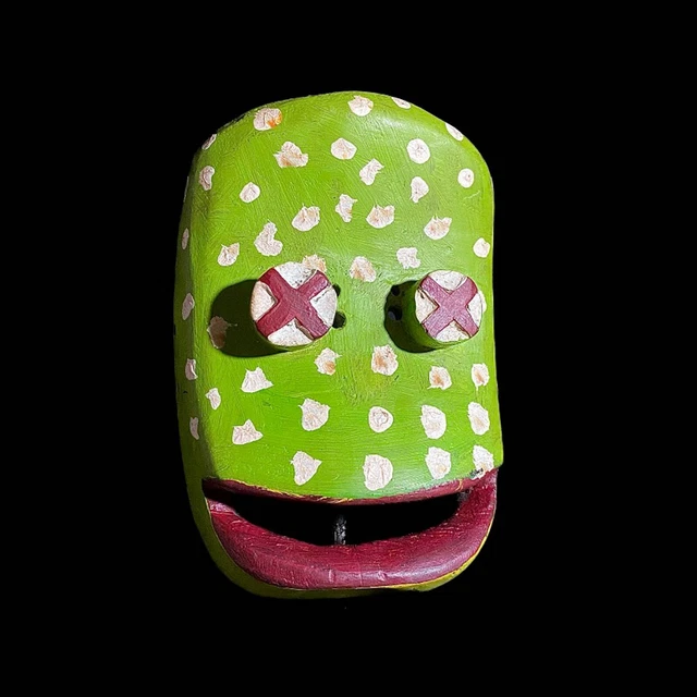 African Mask Lega Passport Mask Congo Wood Ceremonial Wall Hanging-8038 3