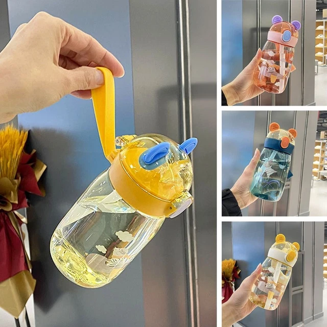 Straw Drinking Tumbler Kids Water Bottle Travel Kettle Water Jugs Drinking Cup