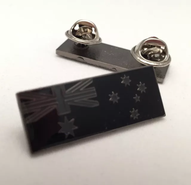 Australian Flag, Subdued Pin, Citation Size, 32mm x 12mm, 2 Rear Pins.
