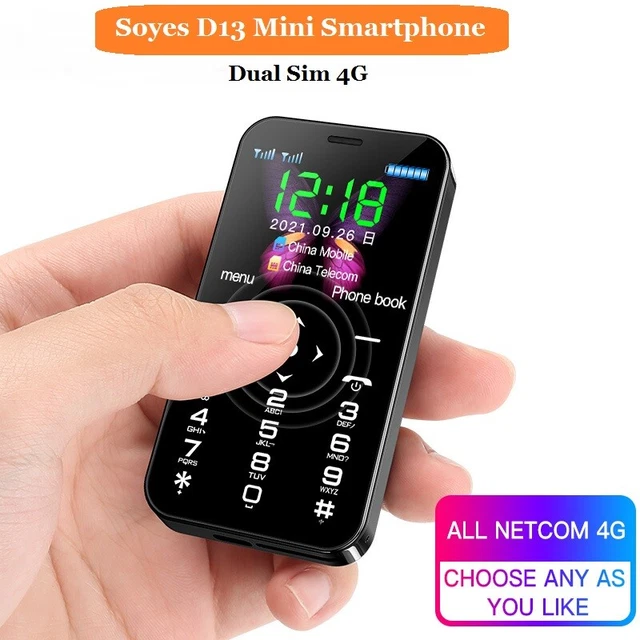 World Smallest 4G Smartphone Soyes D13 Dual Sim 1.8in Student Mini Mobile Phone World Smallest 4G Smartphone Soyes D13 Dual Sim 1.8in Student Mini Mobile Phone