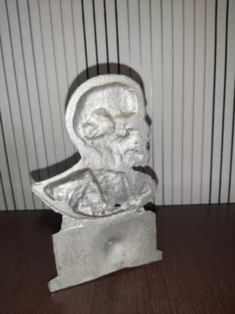 Vladimir Lenin Communist Metal Bust USSR russian Figurine Statue Sculpture 4424 3