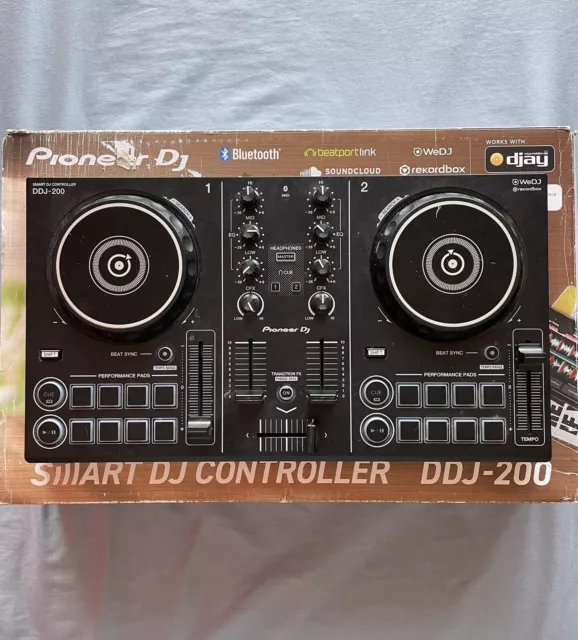 Pioneer DDJ200 2-Channel Double Deck DJ Controller - Black