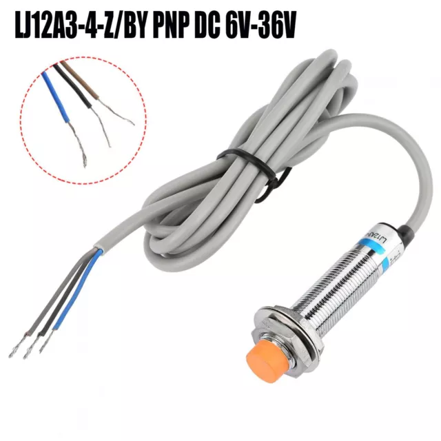 PNP Proximity Sensor Switch 1Pc 3 Wire Cylindrical DC 6V-36V Detection