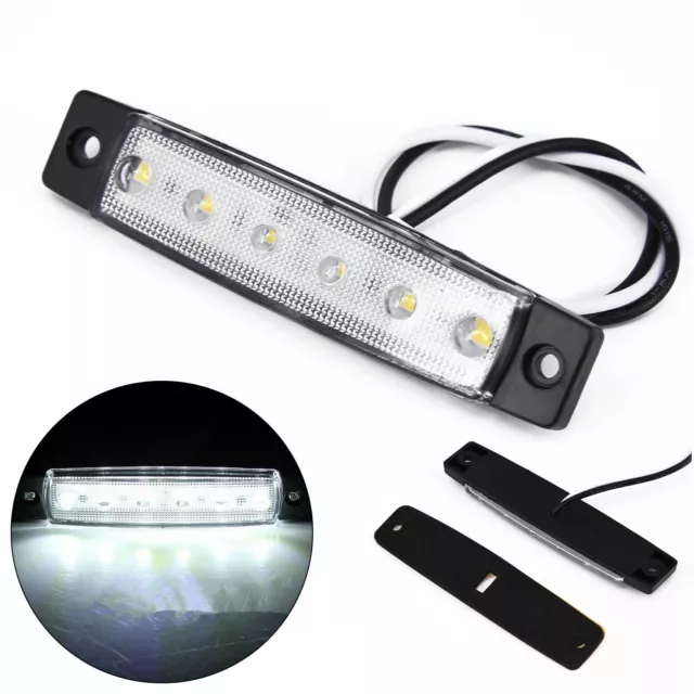 12V Voiture Clignotant Remorque Camion Bateau LED Lampe Blanc Feu Arrière