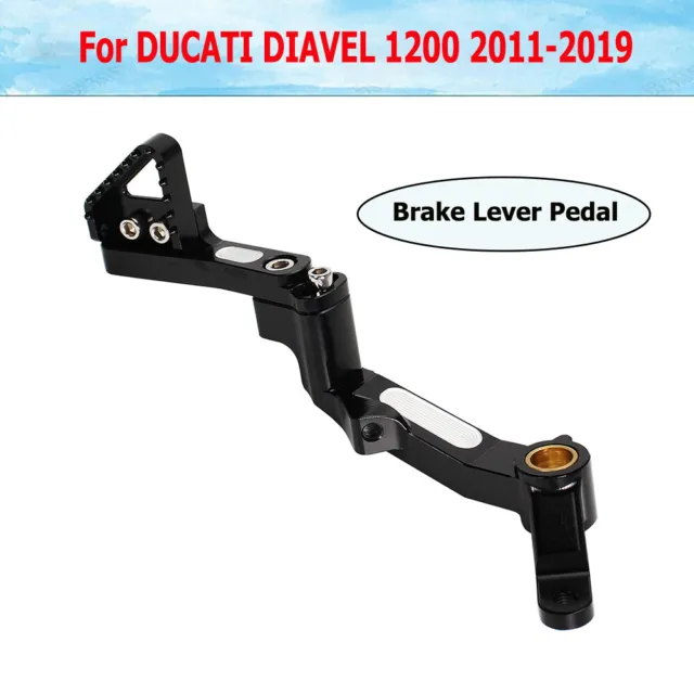 Adjustable Rear Foot Brake Pedal Lever For DUCATI DIAVEL 1200 11-2019 Aluminum