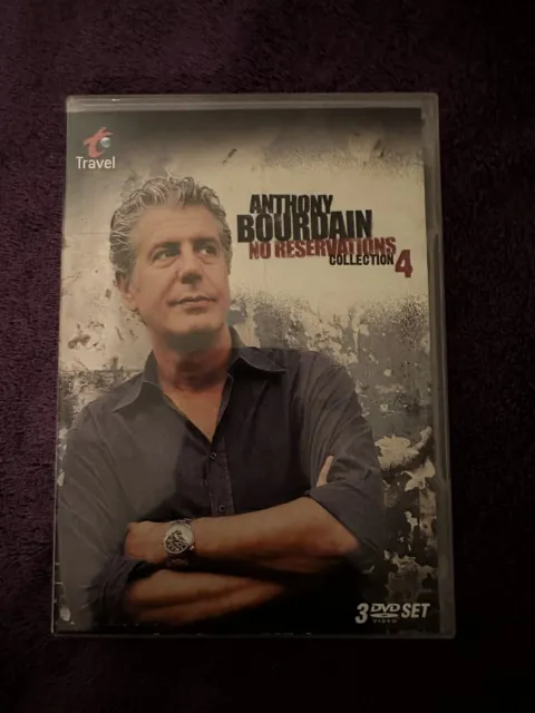 Anthony Bourdain: No Reservations Collection 4 (DVD, 2009, 3-Disc Set) rare oop