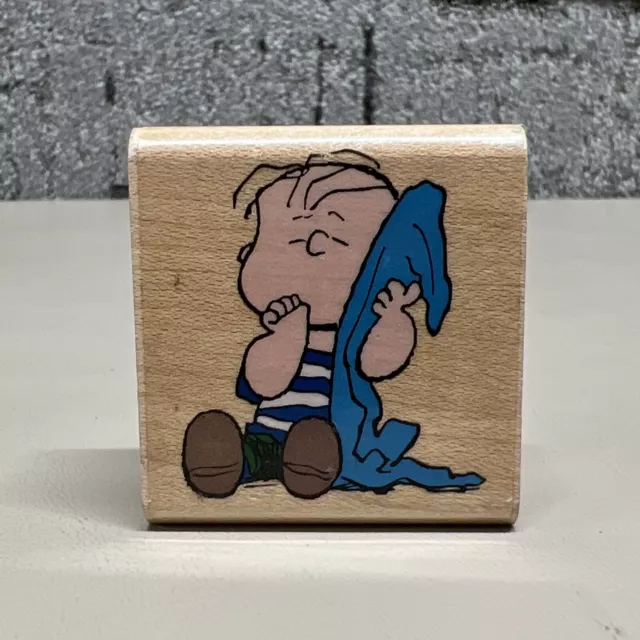 Peanuts Snoopy Rubber Stampede Linus A399C Wood Rubber STAMP 1952