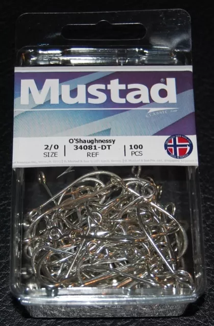 MUSTAD BIG GAME #3,8/0? Round Bent Sea Hooks Ringed Tinned 3X Long Strong  2344 B $119.99 - PicClick