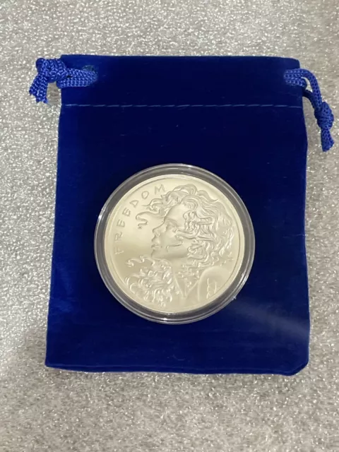 2022 Freedom Girl Silver Shield Silver Round 1 oz .999 Fine Silver IN GIFT POUCH