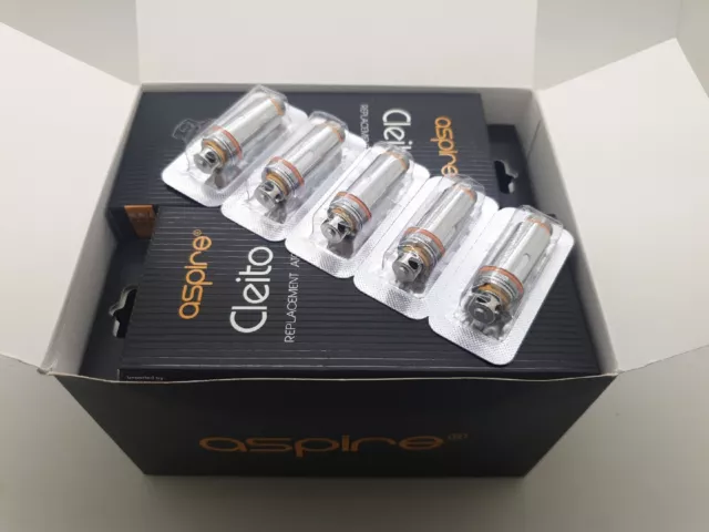 Aspire CLEITO Heads Coils Verdampferköpfe 0,2 - 0,27 Ohm im 5er Pack